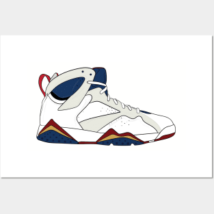 Air Jordan VII (7) - Olympics Posters and Art